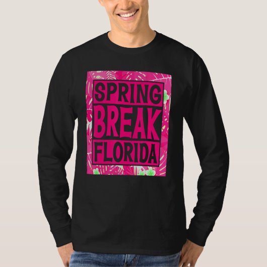 Spring Break Senior Class Student School Trip Flor Tシャツ (正面)