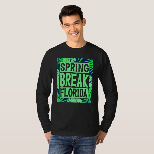 Spring Break Senior Class Student School Trip Flor Tシャツ (正面フル)