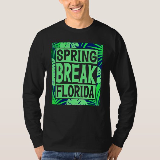 Spring Break Senior Class Student School Trip Flor Tシャツ (正面)