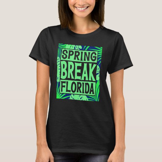 Spring Break Senior Class Student School Trip Flor Tシャツ (正面)