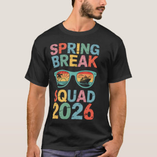 Spring Break Squad 2026 Funny Vintage Team Family Tシャツ