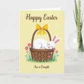 Spring Bunny Couple Easter Card カード (正面)