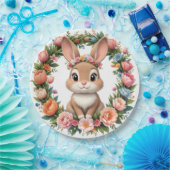 Spring Bunny Easter Paper Plate ペーパープレート (パーティー)