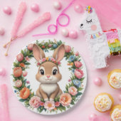 Spring Bunny Easter Paper Plate ペーパープレート (パーティー)