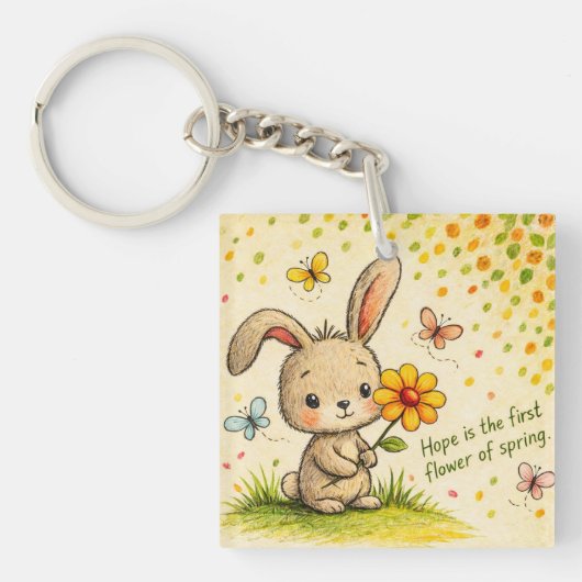Spring Bunny Keychain キーホルダー (正面)
