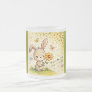 Spring Bunny Mug フロストグラスマグカップ