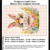 Spring Bunny Rabbit in Floral Crown ER5R Decoupage 薄葉紙