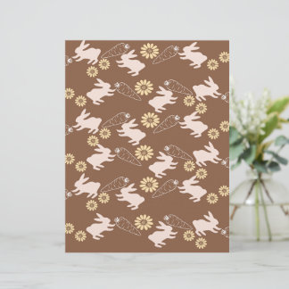 Spring bunny scrap paper