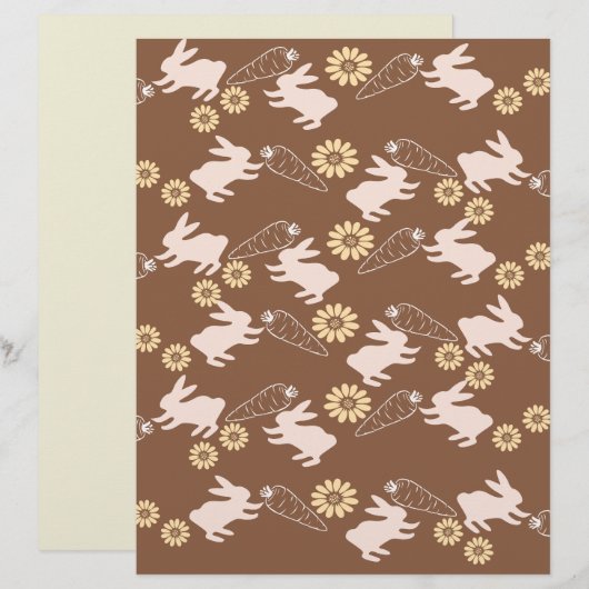 Spring bunny scrap paper (正面/裏面)