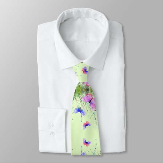 Spring Butterflies Neck Tie ネクタイ (タイ)