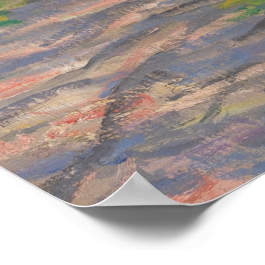 Spring by the Seine by Monet Impressionist ポスター (角)