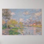 Spring by the Seine by Monet Impressionist ポスター (正面)