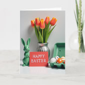 Spring Celebration Rabbit Egg Card カード (正面)