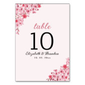 Spring Cherry Wedding – Sakura Flower  テーブルナンバー (正面)