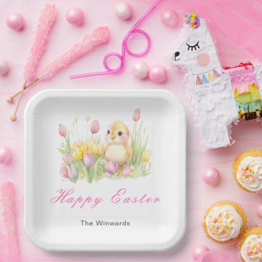 Spring Chick Easter Brunch ペーパープレート (パーティー)