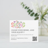 Spring Clean & Sell Real Estate Real Estate ポストカード (スタンド正面)
