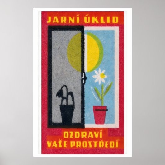 Spring Clean Your House - Matchbox Print - Czech ポスター (正面)