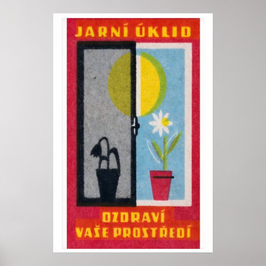 Spring Clean Your House - Matchbox Print - Czech ポスター (正面)