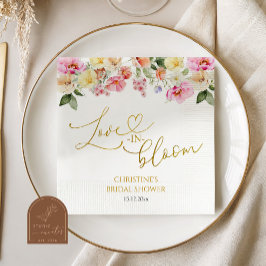Spring Colorful Floral Bridal Shower スタンダードカクテルナプキン