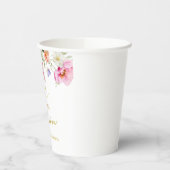 Spring Colorful Floral Bridal Shower Paper Cups 紙コップ (左)