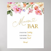 Spring Colorful Floral Mimosa Poster ポスター (正面)