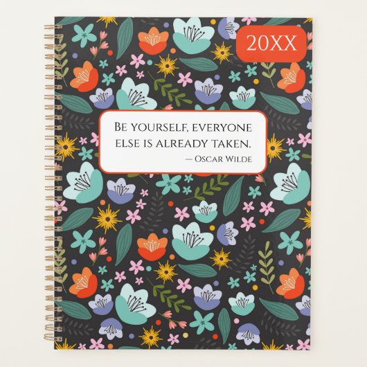 Spring Colorful Flowers 20XX Planner プランナー手帳 (正面)