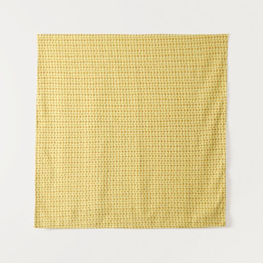 Spring crochet background in yellow. タペストリー (正面)
