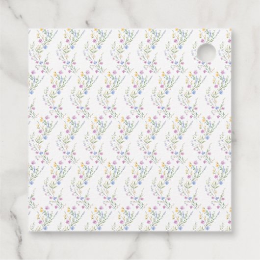 Spring Cute Bird Baby Shower フェイバータグ (裏面)