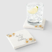 Spring Daffodil  Birthday ストーンコースター (横)