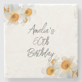 Spring Daffodil  Birthday ストーンコースター