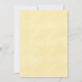 spring daffodil bunny baby shower invitation 招待状 (裏面)