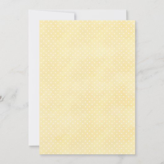 spring daffodil bunny baby shower invitation 招待状 (裏面)