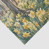 Spring Daffodil Meadow Watercolor Tissue Paper 薄葉紙 (詳細)