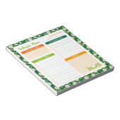 Spring Daisies and Vine Daily Planner ノートパッド (アングル)