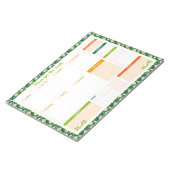 Spring Daisies & Vine Weekly Sunday Start Planner ノートパッド (アングル)