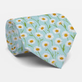 Spring Daisy Meadow Floral Pattern ネクタイ (ロール)