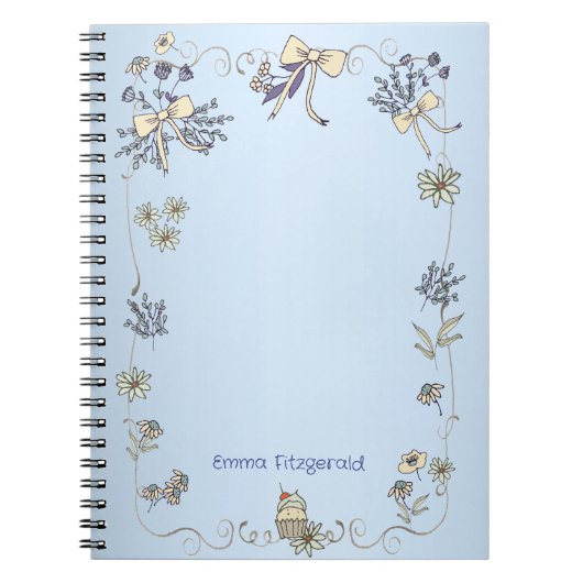 Spring Daisy Whimsy ノートブック (正面)