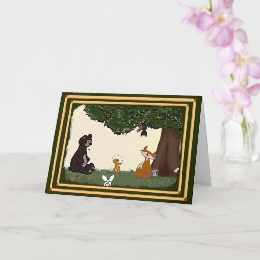 "Spring Day" Thinking of you greeting card カード (蘭)