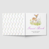 Spring Deer Baby Shower Guest Book ゲストブック (全面)