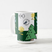 Spring design women's socks コーヒーマグカップ (正面左)