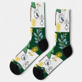 Spring design women's socks  ソックス (左)