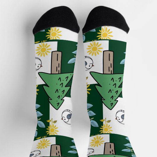 Spring design women's socks  ソックス (上部)