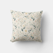 Spring Easter Botanical  Throw Pillow クッション (正面)