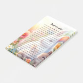 Spring Easter Bunny Family Floral Garden ポストイット (アングル)