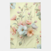 Spring Easter Flowers キッチンタオル (縦)