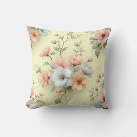 Spring Easter Flowers クッション (正面)