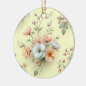 Spring Easter Flowers セラミックオーナメント (左)