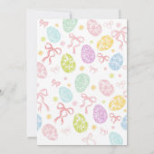 Spring Easter Invitation, Hand-Drawn Bunny 招待状 (裏面)