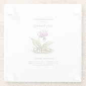 Spring Ephemerals of Japan – Asian Fawn Lily ガラスコースター (裏面)