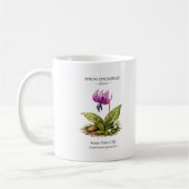 Spring Ephemerals of Japan – Asian Fawn Lily コーヒーマグカップ (左)